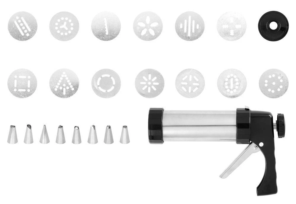 MAKU Сладкарски шприц с 8 накрайника и 13 форми