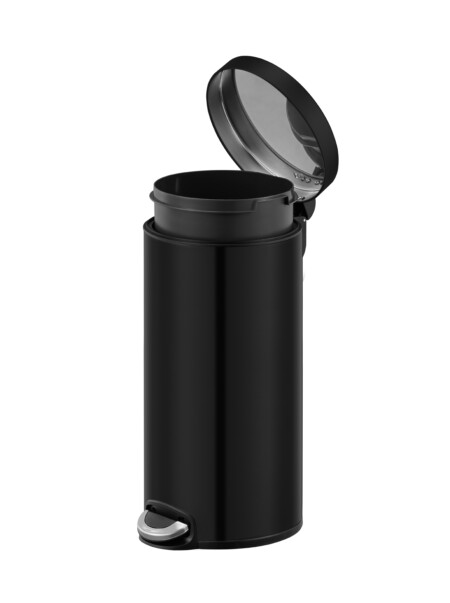 <p><strong>EKO EUROPE Кош за отпадъци с педал “SERENE“</strong><br /><span><strong>• Материал: </strong>неръждаема стомана, пластмаса</span><br /><span><strong>• Цвят:</strong> черен мат</span><br /><span><strong>• Вместимост:</strong> 30 литра</span><br /><span><strong>• Размери:</strong> 29,3 х 36,6 x 65 см.</span><br /><strong>• Вътрешна пластмасова кофа</strong><br /><strong>• Покритие срещу пръстови отпечатъци</strong><br /><strong>• Безшумно отваряне и затваряне на капака</strong><br /><strong>• Фиксатор за найлонов чувал / торба</strong><br /><strong>Производител: EKO EUROPE / Холандия</strong></p><br />Марка: EKO-EUROPE <br />Модел: EKO 921530 - Matt black<br />Доставка: 2-4 работни дни<br />Гаранция: 2 години