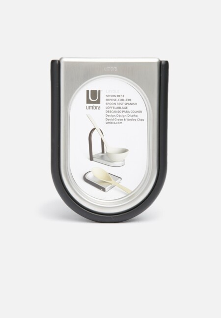 <p><span style="font-size: small;"><strong>UMBRA Поставка за готварски прибори “LAYDLE“ </strong></span><br />• <strong>Цвят:</strong> никел/черен<br /> • <strong>Размери:</strong> 10,2 x 14 x 1,3 cm<br />• <strong>Сгъваема, не заема място</strong><br /> • <strong>Материал:</strong> метал / гума ( <span style="color: #ff0000;">без BPA</span> )<br /><strong>Производител: UMBRA / Канада </strong><br /><strong>DESIGN: DAVID GREEN & WESLEY CHAU</strong></p><br />Марка: Umbra HK Limited <br />Модел: UMBRA 1008160-047<br />Доставка: 2-4 работни дни<br />Гаранция: 2 години