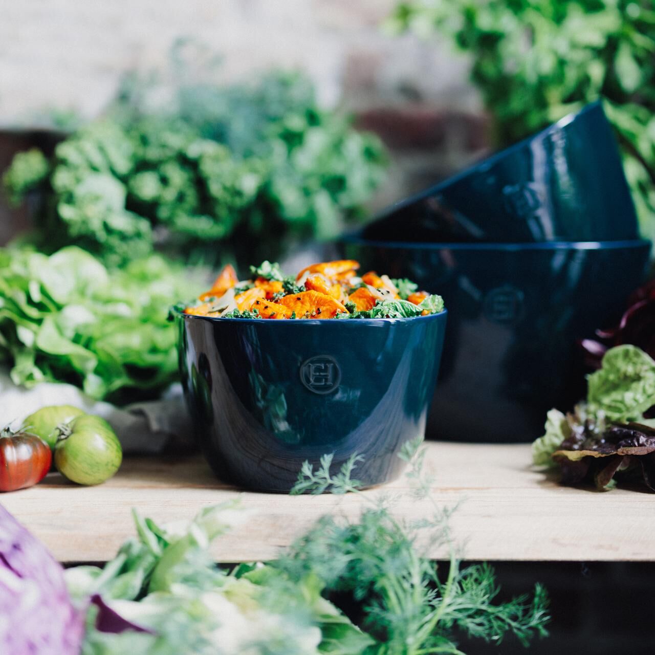 EMILE HENRY Купа за салата SALAD BOWL – 5,5 л – цвят тъмнозелен