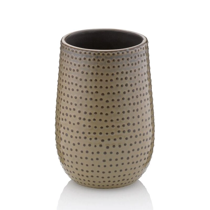 KELA Поставка/Чаша за четки за зъби “Dots“ - цвят мока