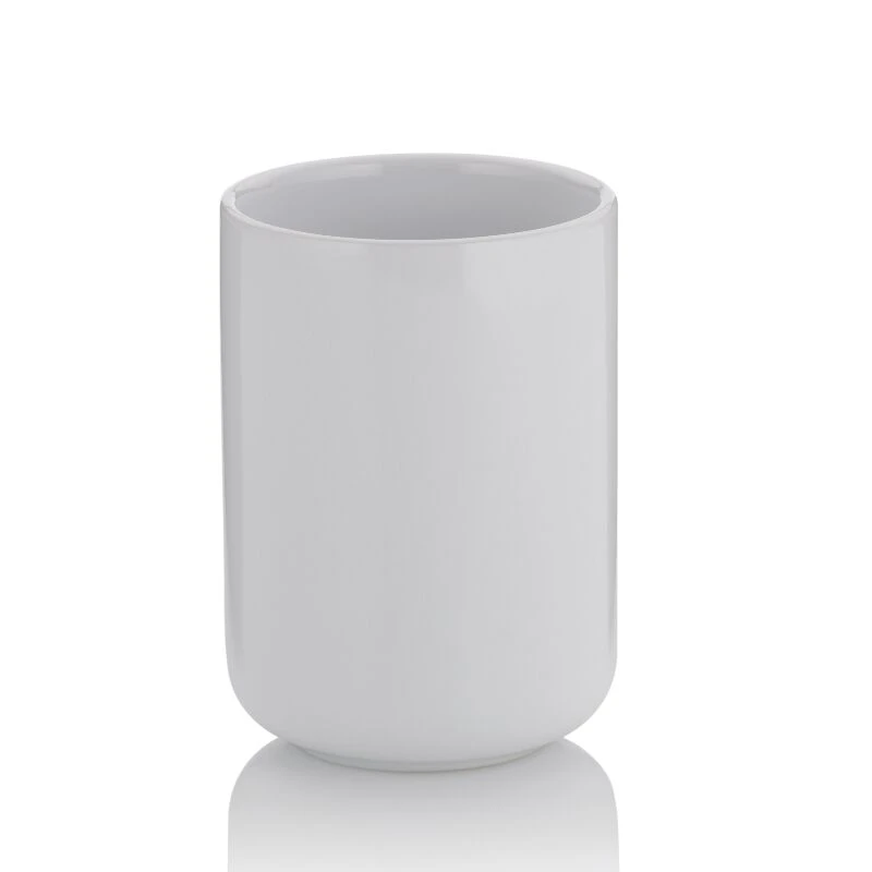 KELA Поставка/Чаша за четки за зъби “Isabella“ - бяла