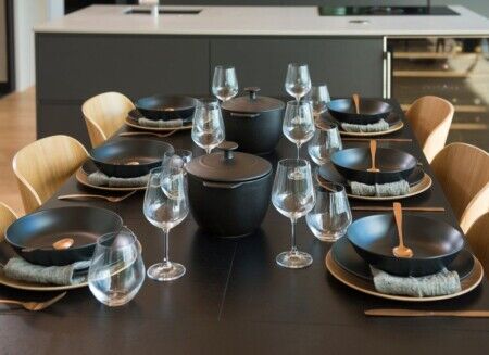 MAKU Дълбока чиния Ø 23см – черна