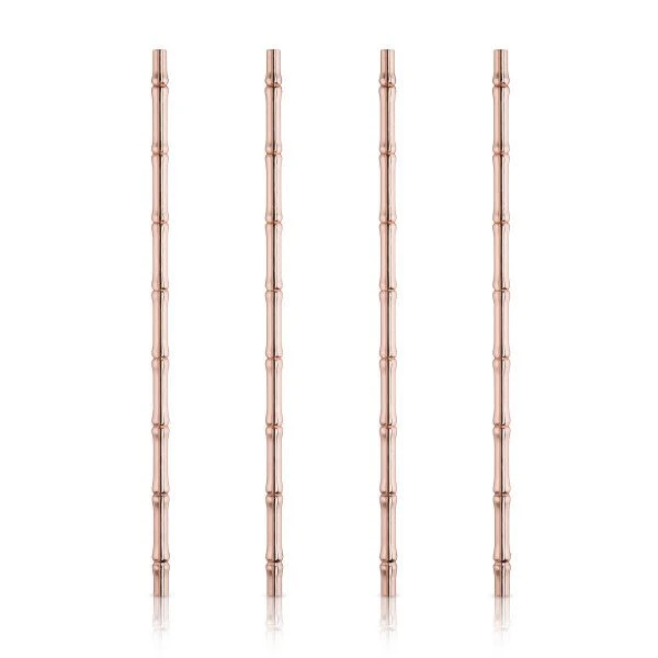 VISKI Коктейлни сламки “Bamboo Copper“ - 4бр.