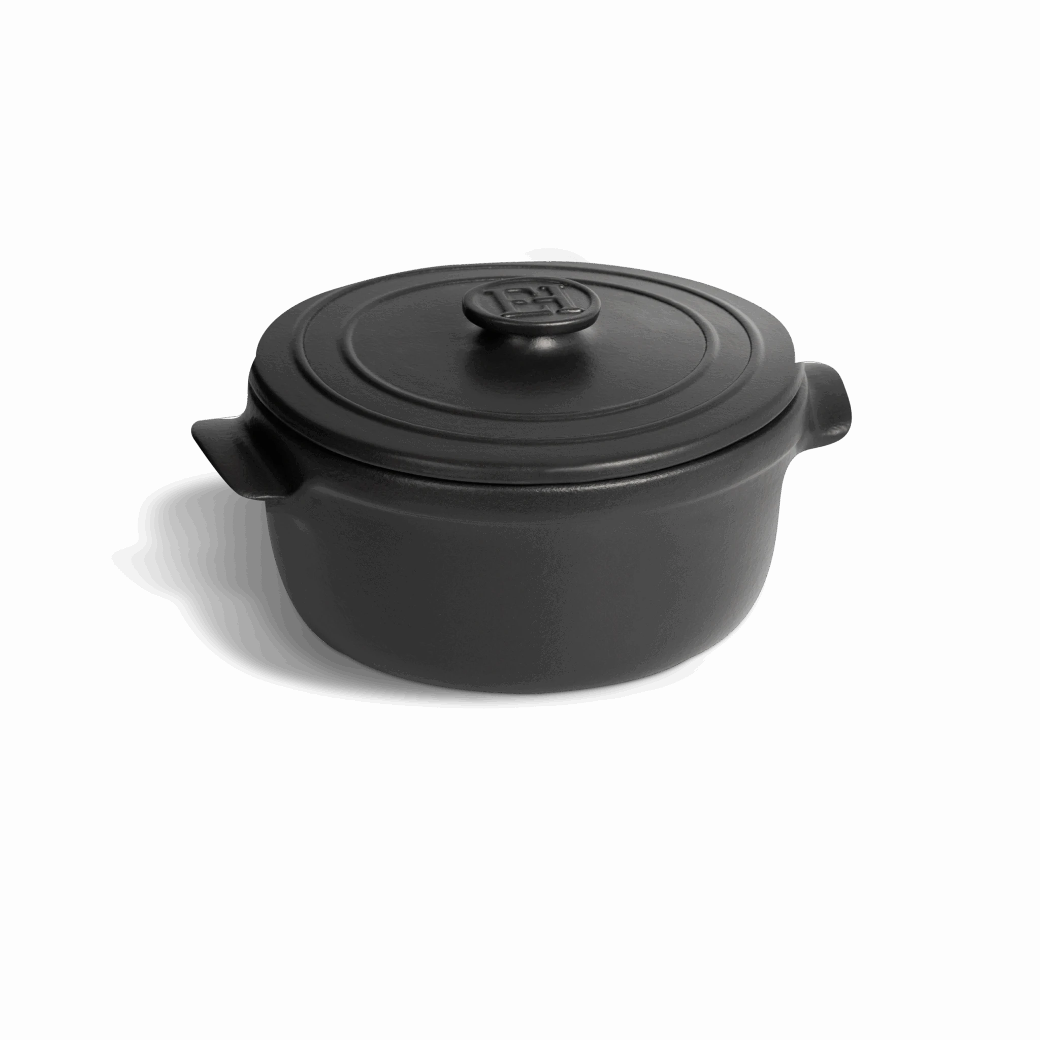 EMILE HENRY Керамично гювече “SOLO“ - Ø17 см - цвят базалт