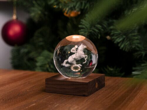 GINGKO 3D Смарт лампа “Amber Crystal“ – Състезателен кон