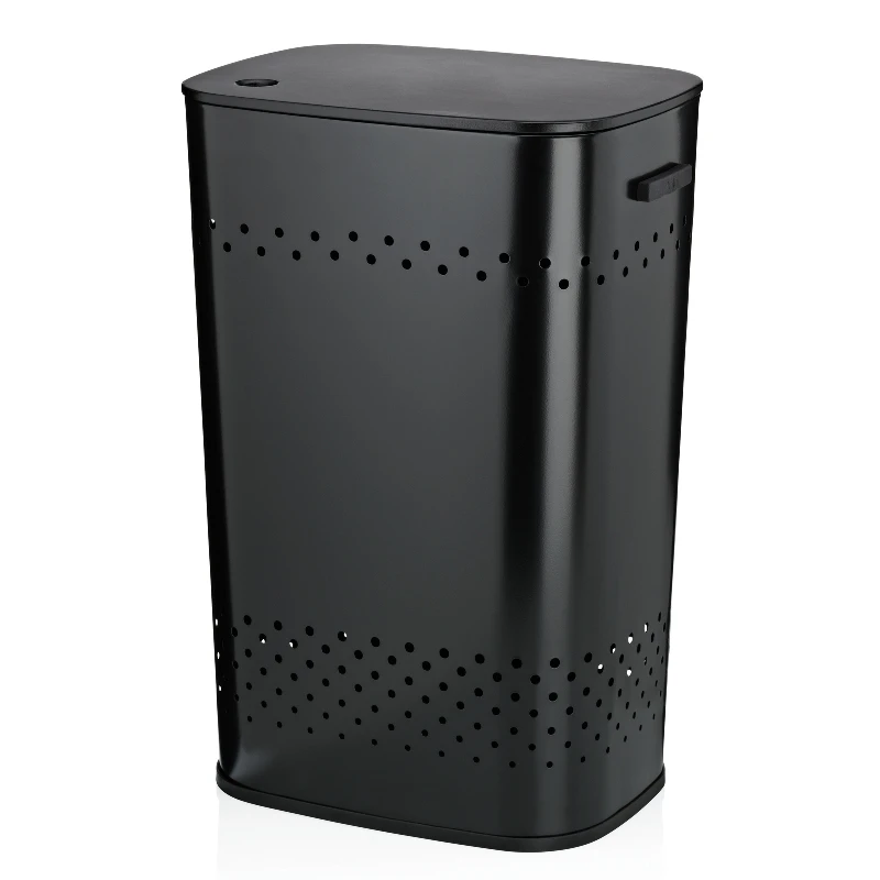 KELA Kош за пране и табуретка 2в1 “Malaga“ - черен