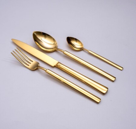 HERDMAR Комплект прибори за хранене “VINTAGE“- 36 части - позлатени / гланц