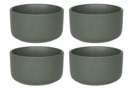 MAKU Комплект керамични купички за суфле / крем брюле - 4 бр. 175 мл. - зелени