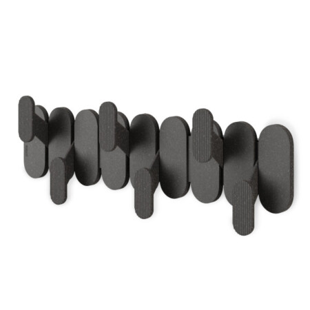 <p><strong>UMBRA Закачалка за стена с 6 бр. закачалки “TEMPO“ - цвят черен</strong><br /><strong>• </strong><strong>Цвят:</strong> черен<br /><strong>• 6 бр. кукички /закачалки/ </strong><br /><strong>• Монтаж на стена (с включени елементи)<br />• Материал:</strong> ABS пластмаса<br /><strong>• Размер:</strong> 47 x 16 x 6 cм<br /><strong>• Тегло:</strong> 0,540 кг<br /><strong>• Обща товароносимост: </strong>13,6 кг.<br /><strong>• Товароносимост на 1 кука:</strong> 2,3 кг.<br /><strong>Производител: UMBRA / Канада<br /><em><strong>DESIGN: <strong><em>SANG WOOK PARK</em></strong></strong></em></strong></p><br />Марка: Umbra HK Limited <br />Модел: UMBRA 1022941-040<br />Доставка: 2-4 работни дни<br />Гаранция: 2 години