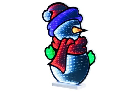 FINNLUMOR Светлинна LED декорация (с 3D ефект) “Снежен човек“ - 46 см