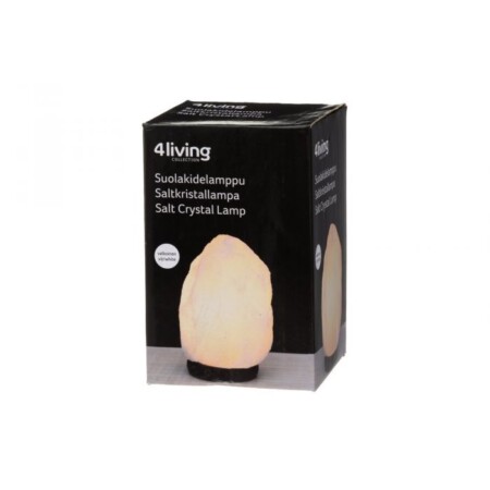 <p><strong><span>4LIVING Лампа от каменна сол </span></strong><br />• <strong>Материал: </strong>каменна сол, основа от акациево дърво<br /><strong>• Тегло на солния кристал</strong>: 1,5 - 2 кг<br />• <strong>Размери на лампата: </strong>11 x 11 x 16 см<br />•<strong> Със сменяема крушка тип E14 <br />• 15 W, 230 V<br /></strong><strong>Производител: Tammer Brands/ Финландия</strong><strong></strong></p><br />Марка: 4LIVING <br />Модел: TB 4Living 600749<br />Доставка: 2-4 работни дни<br />Гаранция: 2 години