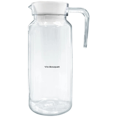 <p><strong>Vin Bouquet Акрилна кана/гарафа за течности с дръжка - 1 л.</strong><br /><strong>• Размери:</strong><span> 8,5 x 8,5 x 24 см.</span><br /><strong>• Тегло: </strong><span>0,195 кг.</span><br /><strong>• Вместимост:</strong><span> 1 л.</span><br /><strong>• Материал:</strong><span> Акрил<br /><strong>• Ергономична дръжка</strong><br /><strong>• Подходяща за съдомиялна машина</strong></span><br /><strong>Производител: Vin Bouquet, Испания</strong></p><br />Марка: Vin Bouquet <br />Модел: VB FIA 1298<br />Доставка: 2-4 работни дни<br />Гаранция: 2 години