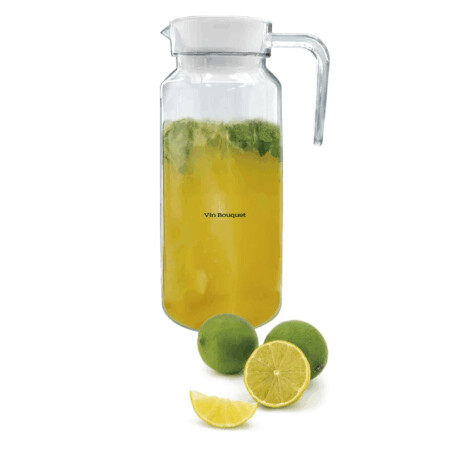 <p><strong>Vin Bouquet Акрилна кана/гарафа за течности с дръжка - 1 л.</strong><br /><strong>• Размери:</strong><span> 8,5 x 8,5 x 24 см.</span><br /><strong>• Тегло: </strong><span>0,195 кг.</span><br /><strong>• Вместимост:</strong><span> 1 л.</span><br /><strong>• Материал:</strong><span> Акрил<br /><strong>• Ергономична дръжка</strong><br /><strong>• Подходяща за съдомиялна машина</strong></span><br /><strong>Производител: Vin Bouquet, Испания</strong></p><br />Марка: Vin Bouquet <br />Модел: VB FIA 1298<br />Доставка: 2-4 работни дни<br />Гаранция: 2 години