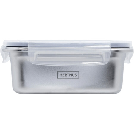 <p><strong>Nerthus Стоманена херметически кутия за храна за микровълнова - 1600 мл.</strong><br /><span><strong>• Размери:</strong> 20</span><span> x 15 x 8,5</span><span> см.<br /><strong></strong></span><span><strong>• </strong></span><span><strong>Тегло:</strong> 0,</span><span>400</span><span> кг.<br /><strong>• Вместимост:</strong> 1,600 л.</span><br /><span><strong>• </strong></span><span><strong>Материал:</strong> неръждаема стомана</span><br /><span><strong>• </strong></span><strong>Нетоксична<br /></strong><span><strong>• </strong></span><strong><span class="a-list-item">Подходяща за микровълнова фурна<br /></span>• Без BPA, латекс, олово, нитрозамин, PVC, петрол, фталати</strong><br /><strong>• Подходяща за съдомиялна машина</strong><br /><strong>Производител: Vin Bouquet, Испания</strong></p><br />Марка: Vin Bouquet <br />Модел: VB FIH 1516<br />Доставка: 2-4 работни дни<br />Гаранция: 2 години
