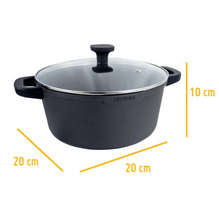 <p><strong>Nerthus Индукционна тенджера със стъклен капак - Ø 20 см.</strong><br /><strong>• Материал:</strong> лят алуминий<br /><strong>• Покритие:</strong> Незалепващо покритие<strong> Quantanium,</strong> подсилено с титаниеви частици<br /><strong>• Диаметър:</strong> Ø 20 см.<br /><strong>• Височина:</strong> 10 см.<br /><strong>• Вместимост:</strong> 2,6 л.<br /><strong>• Тегло:</strong> 1,210 кг.<br /><strong>• Със стъклен капак<br />• Силиконови протектори на дръжките<br /></strong><strong><strong>Производител: Vin Bouquet, Испания<br /></strong></strong><strong>Подходяща за:</strong></p>
<p><strong><img src="https://www.vip-giftshop.com/media/shema/induction.jpg" alt="" width="202" height="61" /></strong></p><br />Марка: Vin Bouquet <br />Модел: VB FIH 1554<br />Доставка: 2-4 работни дни<br />Гаранция: 2 години