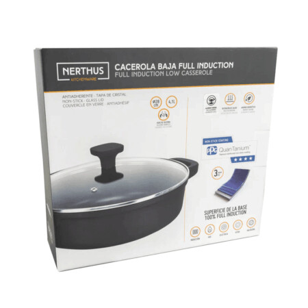 <p><strong>Nerthus Индукционна плитка тенджера със стъклен капак Ø 32 см.</strong><br /><strong>• Материал:</strong> лят алуминий<br /><strong>• Покритие:</strong> Незалепващо покритие<strong> Quantanium,</strong> подсилено с титаниеви частици<br /><strong>• Диаметър:</strong> Ø 32 см.<br /><strong>• Височина:</strong> 8,5 см.<br /><strong>• Вместимост:</strong> 5,8 л.<br /><strong>• Тегло:</strong> 2,550 кг.<br /><strong>• Със стъклен капак<br /></strong><strong>• Силиконови протектори на дръжките<br /></strong><strong>Производител: Vin Bouquet, Испания<br /></strong><strong>Подходяща за:</strong></p>
<p><strong><img src="https://www.vip-giftshop.com/media/shema/induction.jpg" alt="" width="202" height="61" /></strong></p><br />Марка: Vin Bouquet <br />Модел: VB FIH 1559<br />Доставка: 2-4 работни дни<br />Гаранция: 2 години