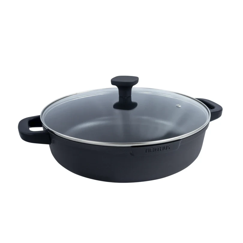 Nerthus Индукционна плитка тенджера със стъклен капак Ø 32 см.