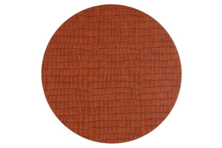4Living Подложка за хранене Ø 38 см. “Croc“ - кафява