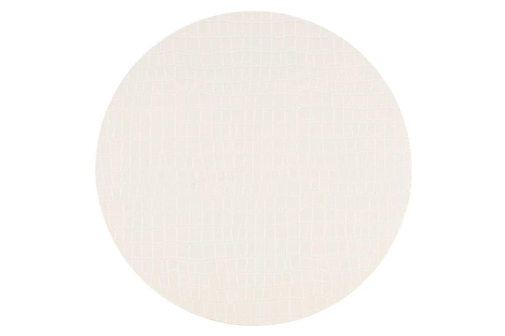 4Living Подложка за хранене Ø 38 см. “Croc“ - бяла