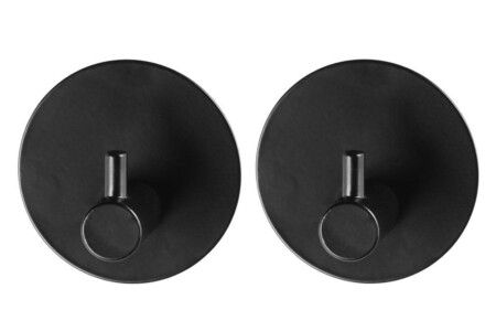 4Living Закачалки за стена “Robin“ - 2 бр. - черни