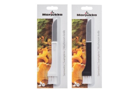 <p><strong>MARJUKKA Нож за гъби с четка - бял</strong><br /><strong>• Материал:</strong><span> стомана, полипропилен<br /></span><strong>• Размери:</strong><span> 3 х 19 см.<br /></span><strong>• Размер на опаковката: </strong><span>9,2 х 1 х 25 см</span><br /><strong>• Тегло: </strong><span>0,025 кг.<br /><strong>• Цвят на дръжката:</strong> бял<br /><strong>• Не е подходящ за съдомиялна машина<br /></strong></span><strong>Производител: Tammer Brands/ Финландия</strong></p><br />Марка: MARJUKKA <br />Модел: TB Marjukka 18220 W<br />Доставка: 2-4 работни дни<br />Гаранция: 2 години