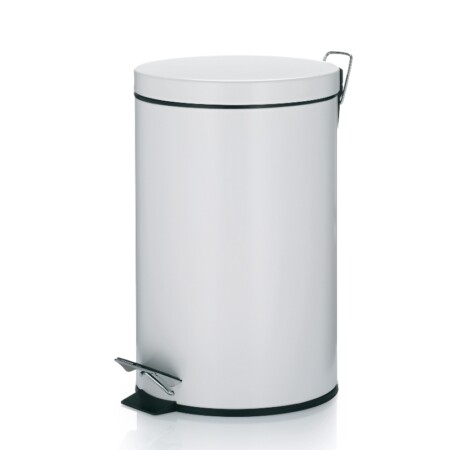 KELA Кош за отпадъци с педал “Monaco“ - бял - 12л.