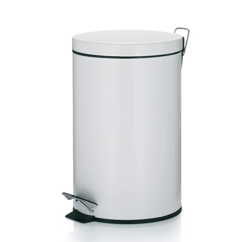 KELA Кош за отпадъци с педал “Monaco“ - бял - 12л.