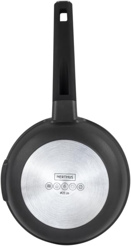 <p><strong>Nerthus Индукционен тиган - Ø 20 см.</strong><br /><strong>• Подходящ за пържене и печене<br /></strong><strong>• Материал:</strong> лят алуминий<br /><strong>• Покритие:</strong> Незалепващо покритие<strong> <span>Quantanium</span>,</strong> подсилено с титаниеви частици<br /><strong>• Диаметър:</strong> Ø 20 см.<br /><strong>• Височина:</strong> 5 см.<br /><strong>• Вместимост:</strong> 1,2 л.<br /><strong>• Тегло:</strong> 0,690 кг.<br /><strong>• Без капак<br /></strong><strong><strong>Производител: Vin Bouquet, Испания</strong><br /></strong><strong>Подходящ за:</strong></p>
<p><strong><img src="https://www.vip-giftshop.com/media/shema/induction.jpg" alt="" width="202" height="61" /></strong></p><br />Марка: Vin Bouquet <br />Модел: VB FIH 1561<br />Доставка: 2-4 работни дни<br />Гаранция: 2 години