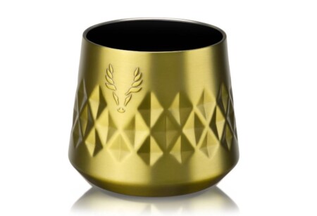 VISKI Термочаша (без капак) с вакуумна изолация и керамично покритие “PARAGON“ - 237 мл. - цвят злато