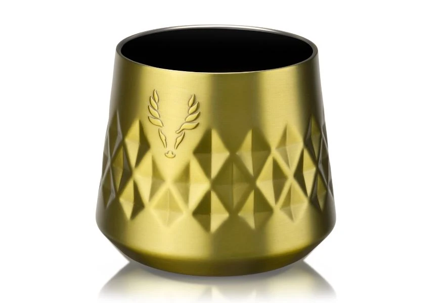 VISKI Термочаша (без капак) с вакуумна изолация и керамично покритие “PARAGON“ - 237 мл. - цвят злато