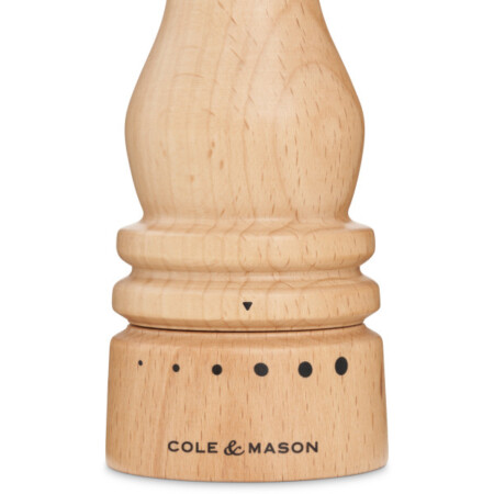 <p><strong>COLE & MASON Мелничка за пипер &ldquo;LONDON&ldquo; - 18 см. - цвят натурален - с механизъм за прецизност</strong><br /><strong>&bull; Диаметър:&nbsp;</strong><span>&Oslash; 5,8 см.</span><br /><strong>&bull;&nbsp;Височина:</strong><span>&nbsp;18 см.<br /><strong>&bull; Тегло:</strong>&nbsp;0,260 кг.&nbsp;</span><br /><strong>&bull;&nbsp;Материал:</strong><span>&nbsp;буково дърво, стомана</span><br /><strong>&bull;&nbsp;Механизъм:&nbsp;</strong><span>закалена въглеродна стомана</span><br /><span><strong>&bull;&nbsp;Да не се мокри с вода!<br /><span style="color: #ff0000;">&bull;</span></strong></span><span>&nbsp;<strong><span style="color: #ff0000;">Не използвайте мелничките за различни от сол и черен пипер продукти!!!&nbsp;</span><br /><span style="color: #ff0000;"><strong>&bull;&nbsp;Не поставяйте сол в мелницата за пипер, тъй като това ще разяде механизма от въглеродна стомана!</strong></span><br /></strong></span><strong>Производител: Cole&Mason / Англия</strong></p><br />Марка: COLE & MASON <br />Модел: Cole & Mason H 233130<br />Доставка: 2-4 работни дни<br />Гаранция: 2 години