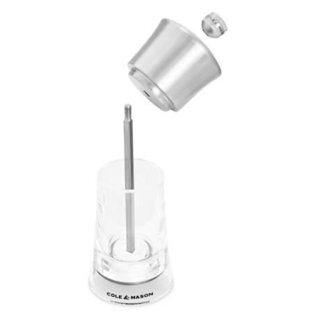 <p><strong>COLE & MASON Акрилна мелничка за пипер &ldquo;BROMLEY&ldquo; - 15 см.</strong><br /><strong>&bull; Диаметър:&nbsp;</strong><span>&Oslash; 6 см.</span><br /><strong>&bull;&nbsp;Височина:</strong><span>&nbsp;15 см.<br /><strong>&bull; Тегло с опаковката:</strong>&nbsp;0,210 кг.&nbsp;</span><br /><strong>&bull;&nbsp;Материал:</strong><span>&nbsp;акрил, стомана, керамика</span><br /><strong>&bull;&nbsp;Механизъм:</strong>&nbsp;керамичен механизъм<span><br /></span><span><strong><span style="color: #ff0000;">&bull;&nbsp;Да не се мокри с вода!</span><br /><span style="color: #ff0000;">&bull;</span></strong></span><span>&nbsp;<strong><span style="color: #ff0000;">Не използвайте мелничките за различни от сол и черен пипер продукти!!!&nbsp;</span><br /><span style="color: #ff0000;"><strong>&bull;&nbsp;Не поставяйте сол в мелницата за пипер, тъй като това ще разяде механизма от въглеродна стомана!</strong></span><br /></strong></span><strong>Производител: Cole&Mason / Англия</strong></p><br />Марка: COLE & MASON <br />Модел: Cole & Mason H 243007<br />Доставка: 2-4 работни дни<br />Гаранция: 2 години