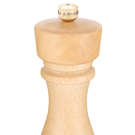 <p><strong>COLE & MASON Мелничка за сол &ldquo;LONDON&ldquo; - 22 см. - цвят натурален - с механизъм за прецизност</strong><br /><strong>&bull; Диаметър:&nbsp;</strong><span>&Oslash; 5,8 см.</span><br /><strong>&bull;&nbsp;Височина:</strong><span>&nbsp;22 см.<br /><strong>&bull; Тегло:</strong>&nbsp;0,260 кг.&nbsp;</span><br /><strong>&bull;&nbsp;Материал:</strong><span>&nbsp;буково дърво, стомана, керамика</span><br /><strong>&bull;&nbsp;Механизъм:&nbsp;</strong><span>керамичен механизъм</span><br /><span style="color: #ff0000;"><strong>&bull;&nbsp;Да не се мокри с вода!<br />&bull;</strong></span><span>&nbsp;<strong><span style="color: #ff0000;">Не използвайте мелничките за различни от сол и черен пипер продукти!!!&nbsp;</span><br /><span style="color: #ff0000;"><strong>&bull;&nbsp;Не поставяйте сол в мелницата за пипер, тъй като това ще разяде механизма от въглеродна стомана!</strong></span><br /></strong></span><strong>Производител: Cole&Mason / Англия</strong></p><br />Марка: COLE & MASON <br />Модел: Cole & Mason H 243165<br />Доставка: 2-4 работни дни<br />Гаранция: 2 години