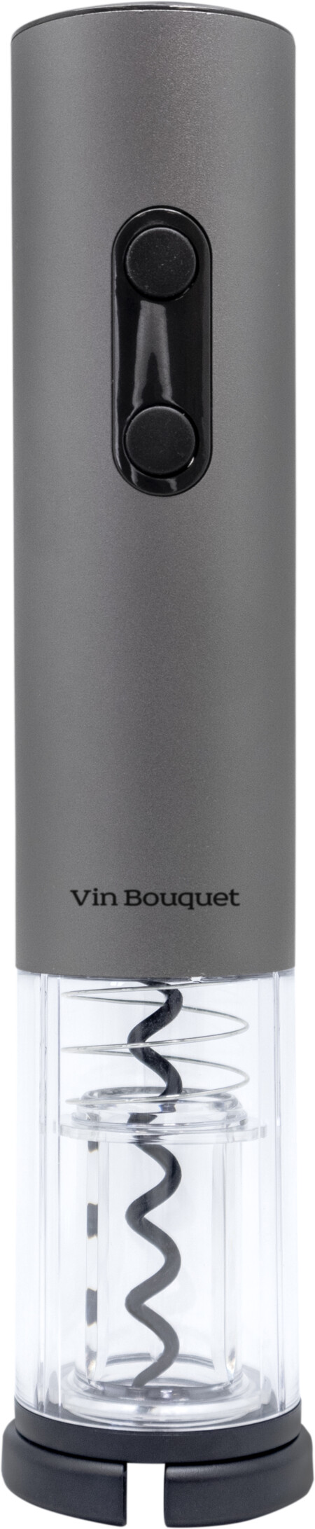 <p><span style="font-size: small;"><strong>Vin Bopuquet Електрически тирбушон<br /></strong></span><strong>&bull; Размери на опаковката: </strong>10 x 32 x 9 см.<br /><strong>&bull; Тегло:</strong> 0,365 кг.<br /><strong>&bull; Консуматив:</strong> 4 бр. батерии, размер АА<br /><strong>Комплектът съдържа:<br /></strong>&nbsp;- Тирбушон<br />&nbsp;- Резачка за фолио<br /><strong>Производител:&nbsp;Vin Bouquet, Испания</strong></p><br />Марка: Vin Bouquet <br />Модел: VB FID 469<br />Доставка: 2-4 работни дни<br />Гаранция: 2 години