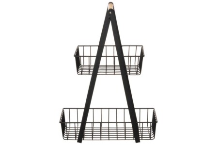 <p><strong>4LIVING Метална кошница на 2 нива с бамбукова дръжка - 38,5 х 17 х 28 см.</strong><br /><strong>&bull;&nbsp;Материал:&nbsp;</strong><span>желязо, бамбук</span><br /><strong>&bull;&nbsp;Размери:</strong> 38,5 х 17 х 28&nbsp;<span>см.<br /></span><strong>&bull;&nbsp;Цвят:&nbsp;</strong><span>черен/кафяв</span><br /><strong>&bull;&nbsp;Тегло:</strong><span>&nbsp;0,630 кг<br /><strong>&bull; Не е подходяща за съдомиялна машина</strong></span><br /><strong>Производител:&nbsp;Tammer Brands/ Финландия</strong></p><br />Марка: 4LIVING <br />Модел: TB 4Living 632281<br />Доставка: 2-4 работни дни<br />Гаранция: 2 години