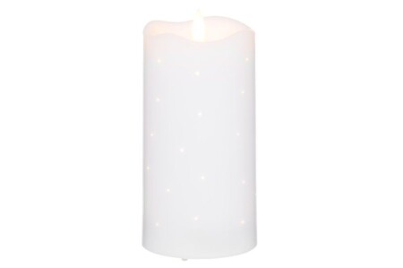 <p><strong>FINNLUMOR Восъчна LED свещ с 3D пламък - бяла - 15 см.</strong><br /><strong>&bull; Размери:</strong><span>&nbsp;<span>&Oslash; 7</span>,5</span><span>&nbsp;х 15 см.<br /><strong>&bull; Тегло:&nbsp;</strong>0,100 кг.<br /><span><strong>&bull; Материал:</strong>&nbsp;восък, пластмаса<br /><strong>&bull; Цвят:</strong>&nbsp;бял<strong><br />&bull; Захранване:&nbsp;</strong>батерии&nbsp; 3 бр. АА (не са включени)<br /><strong>&bull; Функция таймер - 6 ч. включена, 18 ч. изключена</strong><br /><strong>&bull; Не е подходяща за употреба на открито</strong><br /></span></span><strong>Производител: Tammer Brands/ Финландия</strong></p><br />Марка: FINNLUMOR <br />Модел: TB Finnlumor 648456<br />Доставка: 2-4 работни дни<br />Гаранция: 2 години