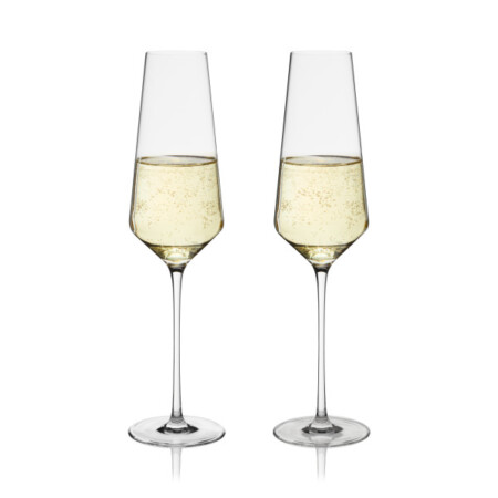 VISKI Кристални чаши за шампанско “LIMINAL“ 2бр - 266 мл.