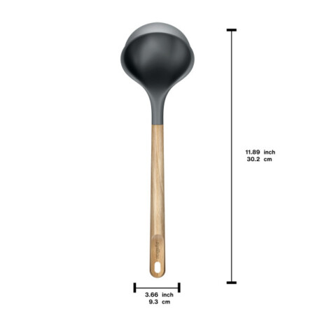 <p><strong>ZYLISS Черпак с дръжка от дъб - размер L</strong><br /><strong>&bull;&nbsp;Дължина:&nbsp;</strong><span>30,2 см.</span><br /><strong>&bull;&nbsp;Ширина:</strong><span>&nbsp;9,3 см.</span><br /><strong>&bull;&nbsp;Ергономична и устойчива дръжка от естествен дъб</strong><br /><strong>&bull;&nbsp;Tермоустойчив (до 240 &deg;С)</strong><br /><strong>&bull;&nbsp;Отвор за окачване</strong><br /><strong>&bull;&nbsp;Подходящ за съдове с незалепващо покритие</strong><span>&nbsp;</span><br /><strong>&bull;&nbsp;Материал:</strong><span>&nbsp;силикон, дъб<br /><strong>Производител: ZYLISS / Швейцария</strong></span></p><br />Марка: ZYLISS <br />Модел: ZYLISS 980282<br />Доставка: 2-4 работни дни<br />Гаранция: 2 години
