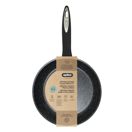 <p><strong>&ldquo;ZYLISS ULTIMATE CERAMIC&ldquo; - Индукционен тиган с керамично покритие - &Oslash; 28 см.</strong><br /><strong>&bull;&nbsp;Материал:</strong>&nbsp;рециклиран кован алуминий<br /><strong>&bull;&nbsp;Покритие:</strong>&nbsp;Керамично покритие&nbsp;<strong><br /></strong><strong><span style="color: #ff0000;">&bull;&nbsp;100% без PFOA</span>&nbsp;(перфлуороктанова киселина)<br /></strong><strong><span style="color: #ff0000;">&bull;&nbsp;100% без PTFE</span>&nbsp;(политетрафлуоретилен)<br /></strong><strong><span style="color: #ff0000;">&bull;&nbsp;100% без PFAS&nbsp;</span>(полифлоурирани алкилни вещества)<br /></strong><strong><span style="color: #ff0000;">&bull;&nbsp;100% БЕЗ ТОКСИНИ</span><br /></strong><strong>&bull;&nbsp;Диаметър:</strong>&nbsp;&Oslash; 28 см.<br /><strong>&bull;&nbsp;Височина:</strong>&nbsp;6,8 см.<br /><strong>&bull;&nbsp;Дължина (вкл дръжката):</strong>&nbsp;46,9 см.<br /><strong>&bull; Подходящ за фурна&nbsp;до 180&deg;С<br /></strong><strong>&bull;&nbsp;П</strong><strong>репоръчва миене на ръка<br /></strong><strong>Производител: ZYLISS / Швейцария<br /></strong><strong>Подходящ за:&nbsp;</strong></p>
<p><img src="https://www.vip-giftshop.com/media//file_12.jpg" alt="" width="250" /></p><br />Марка: ZYLISS <br />Модел: ZYLISS 980288<br />Доставка: 2-4 работни дни<br />Гаранция: 2 години