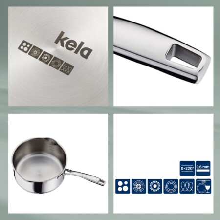 <p><strong>KELA Съд за сос &ldquo;Flavoria&ldquo; - &Oslash; 20 см - 2,6 л.</strong><br /><strong>&bull; Серия:&nbsp;</strong>Flavoria<br /><strong>&bull; Материал:</strong>&nbsp;Стомана 18/10<br /><strong>&bull;&nbsp;Рамери:&nbsp;</strong>&Oslash; 20 х 10 см.<br /><strong>&bull; Цвят:</strong>&nbsp;инокс<br /><strong>&bull;&nbsp;Вместимост:</strong>&nbsp;2,6 л.<br /><strong>&bull; Производител: KELA / Германия<br /></strong><strong>&bull;&nbsp;Подходящa за:</strong></p>
<p><strong><img src="https://www.vip-giftshop.com/media//file_8.jpg" alt="" width="200" /></strong></p><br />Марка: KELA <br />Модел: KELA 10183<br />Доставка: 2-4 работни дни<br />Гаранция: 2 години