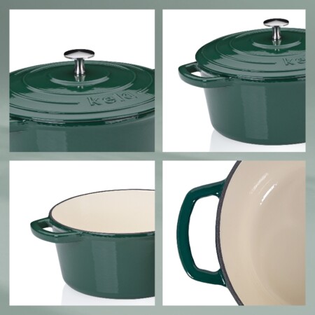 <p><strong>KELA Чугунена тенджера с капак &ldquo;Calido&ldquo; - &Oslash; 26 см. - зелена</strong><br /><strong>&bull; Серия:&nbsp;</strong>Calido<br /><strong>&bull; Материал:</strong>&nbsp;чугун<br /><strong>&bull; Размери:</strong>&nbsp;&Oslash; 26 х 12 см.<br />&bull;&nbsp;<strong>Диаметър на дъното</strong>:&nbsp;&Oslash; 20 см.<br /><strong>&bull; Вместимост:</strong>&nbsp;4,6 л.<br /><strong>&bull; Цвят:</strong>&nbsp;зелен<br /><strong>&bull; Производител: KELA / Германия<br /></strong>&bull;&nbsp;<strong>Подходяща за:</strong></p>
<p><strong><img src="https://www.vip-giftshop.com/media//file_8.jpg" alt="" width="200" /></strong></p><br />Марка: KELA <br />Модел: KELA 12901<br />Доставка: 2-4 работни дни<br />Гаранция: 2 години