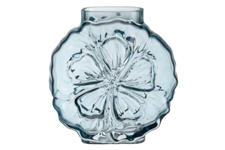 4LIVING Стъклена ваза “Flora“ - цвят син