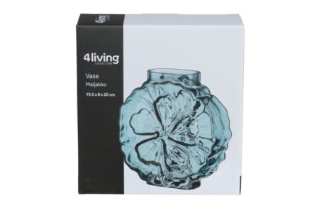<p><strong><span>4LIVING Стъклена ваза &ldquo;Flora&ldquo;</span></strong><br />&bull;&nbsp;<strong>Материал: </strong>стъкло<br />&bull; <strong>Размери:&nbsp;</strong>19,5 x 8 x 20 см<br />&bull;<strong>&nbsp;Тегло: </strong>1,32 кг<strong><br /></strong><strong>Производител:&nbsp;Tammer Brands/ Финландия</strong><strong></strong></p><br />Марка: 4LIVING <br />Модел: TB 4Living 653391<br />Доставка: 2-4 работни дни<br />Гаранция: 2 години