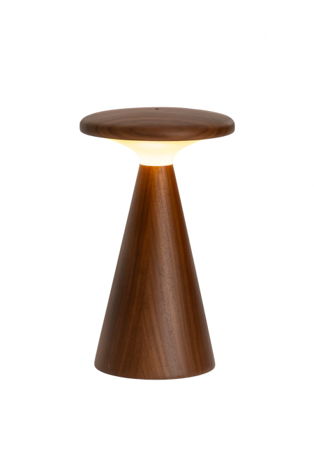 GINGKO Дървена смарт лампа “Sylva“ - размер L - орех