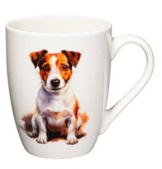 4LIVING Порцеланова чаша с дръжка “Джак Ръсел териер“ - 340 мл.
