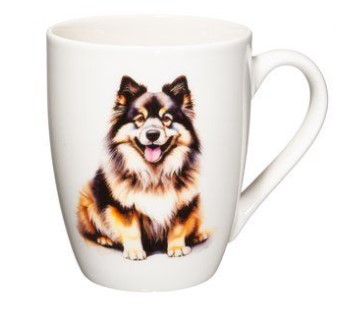 4LIVING Порцеланова чаша с дръжка “Финландски лапхунд“ - 340 мл.