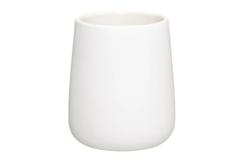 4LIVING Керамичен съд за четки за зъби “Nova“ - цвят бял