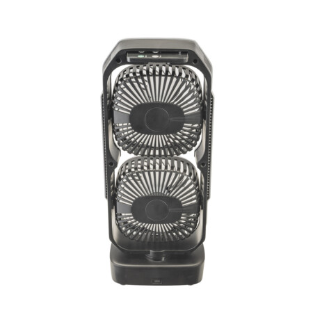 <p><strong>INNOLIVING Акумулаторен двоен вентилатор</strong><br /><strong>&bull; Безжичен вентилатор с два регулируеми модула, позволяващи едновременно вентилиране в различни посоки с подходяща интензивност.</strong><br /><strong>&bull;&nbsp;Вградена акумулаторна литиево-йонна батерия с до 6&frac12; часа автономна работа</strong><br /><strong>&bull;&nbsp;Вентилаторните модули се накланят напред и назад чрез фиксирани позиции (щракване)</strong><br /><strong>&bull;&nbsp;Електронно управление с включено дистанционно</strong><br /><strong>&bull;&nbsp;3 скорости:</strong>&nbsp;мин./средна/макс.<br /><strong>&bull;&nbsp;Таймер:</strong> до 8 часа<br /><strong>&bull;&nbsp;Автоматично завъртане наляво и надясно (осцилация)</strong><br /><strong>&bull;&nbsp;LED индикатори за активните функции</strong><br /><strong>&bull;&nbsp;USB кабел</strong><br /><strong>&bull;&nbsp;Пластмасов корпус с вграден USB-C порт и отделение за дистанционното</strong><br /><strong>&bull;&nbsp;Захранване:</strong> 5 V DC; 2,4 A; 12 W<br /><strong>Производител: INNOLIVING / Италия</strong></p><br />Марка: INNOLIVING S.P.A <br />Модел: INB - VTR2<br />Доставка: 2-4 работни дни<br />Гаранция: 2 години