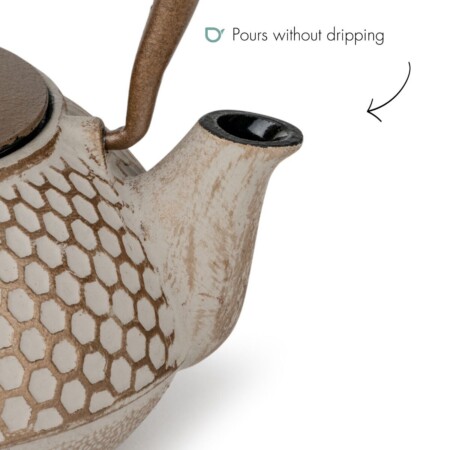 <p><strong>BREDEMEIJER Чугунен чайник &ldquo;Jiangxi&ldquo;</strong><br /><strong>&bull; Размери:&nbsp;</strong><span>14,5</span><span>&nbsp;х 16,5 х 16 см&nbsp;</span><br /><strong>&bull; Цвят:&nbsp;</strong><span>бежов, златен</span><br /><strong>&bull; Материал:&nbsp;</strong><span>висококачествен чугун,&nbsp;неръждаема стомана</span><br /><strong>&bull; Вместимост:</strong><span>&nbsp;0,700 л.<br /><strong>&bull; Тегло:</strong> 1,360 кг.</span><br /><strong>&bull;&nbsp;С филтър за чай от неръждаема стомана<br />&bull; Подходящ за всички видове котлони</strong><br /><strong>&bull;&nbsp;Бранд: BREDEMEIJER</strong><br /><strong>Производител: Bredemeijer Group / Нидерландия&nbsp;</strong></p><br />Марка: Bredemaijer Group <br />Модел: BR 153203<br />Доставка: 2-4 работни дни<br />Гаранция: 2 години